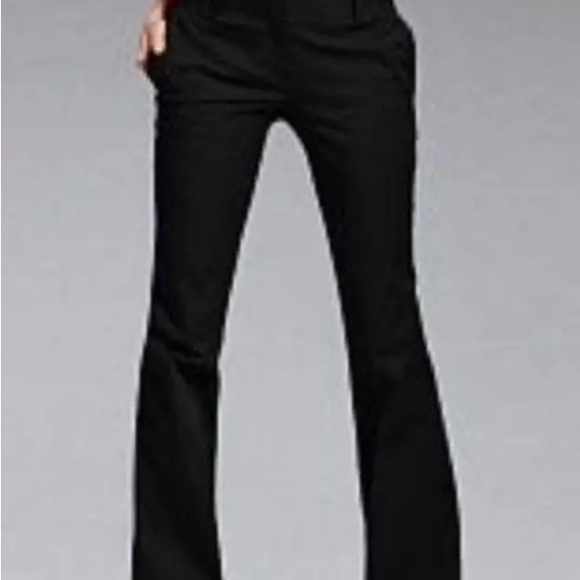 Body By Victoria Christie Fit Black Velvet 
Flare Leg Clasp Closure Zip up Pants - Picture 10 of 11